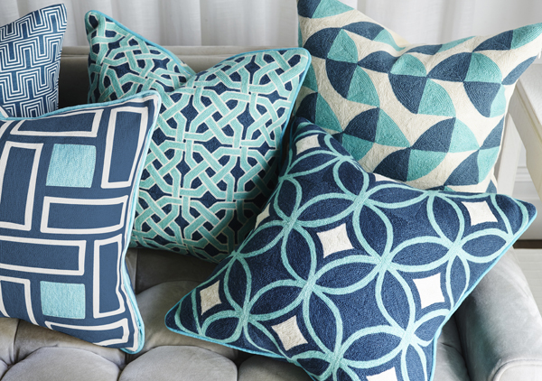 New cushions can help you refresh your old furniture